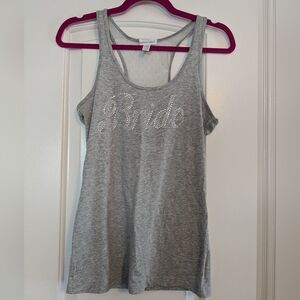 Bride Tank Top in Gray